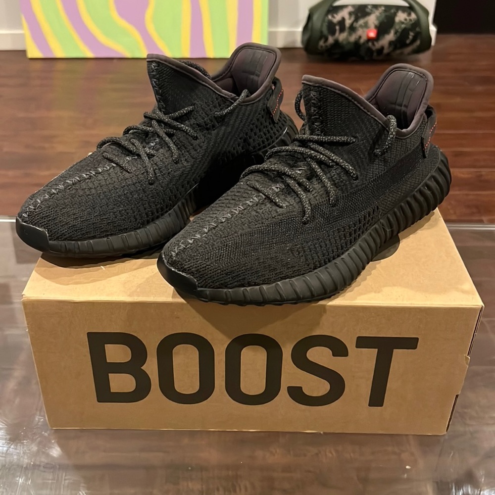 Adidas Yeezy Boost 350 v2 Static Black Non Reflective